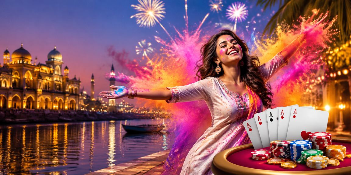 Traditional Teen Patti gameplay at Lucknow setting with cultural attire
